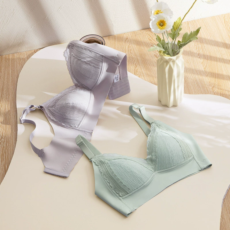 Новый бюстгальтер для беременных, французское кружевное модальное послеродовое нижнее белье для кормления грудью, бюстгальтер с защитой от провисания во время беременности