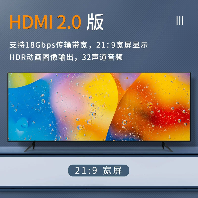 Индивидуальный HDMI кабель высокой четкости версии 2.0 4K кабель 2.0 HDMI кабель для подключения компьютера ТВ проектора