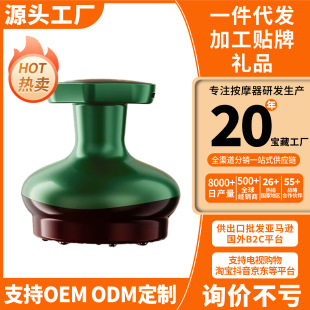 Cross-Border Double Suction Hole Cupping Device Hot Compress New Cupping Artifact Back Massage Whole Body Universal Electric Scraping Instrument