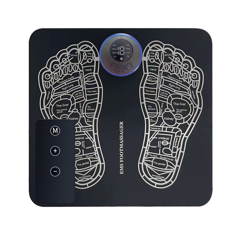 Masajeador de pies EMS con impulsos, almohadilla de fisioterapia, recargable USB