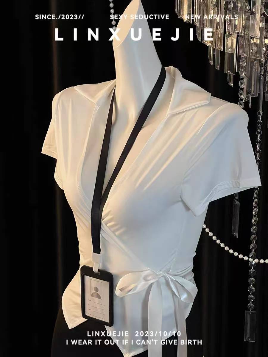 Secretary Cosplay Lingerie Set for Women, Polyester Uniform Costume, One Size — detail image 3