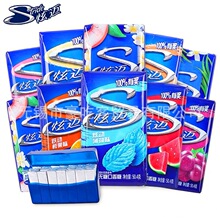 炫迈口香糖草莓味蓝莓味西瓜味葡萄味薄荷味白桃槐花味1盒9小盒