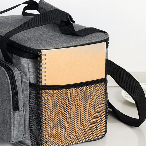 Amazon Outdoor Portable Insulated Lunch Bag American Oxford Cloth Large Capacity Crossbody Insulated Bag