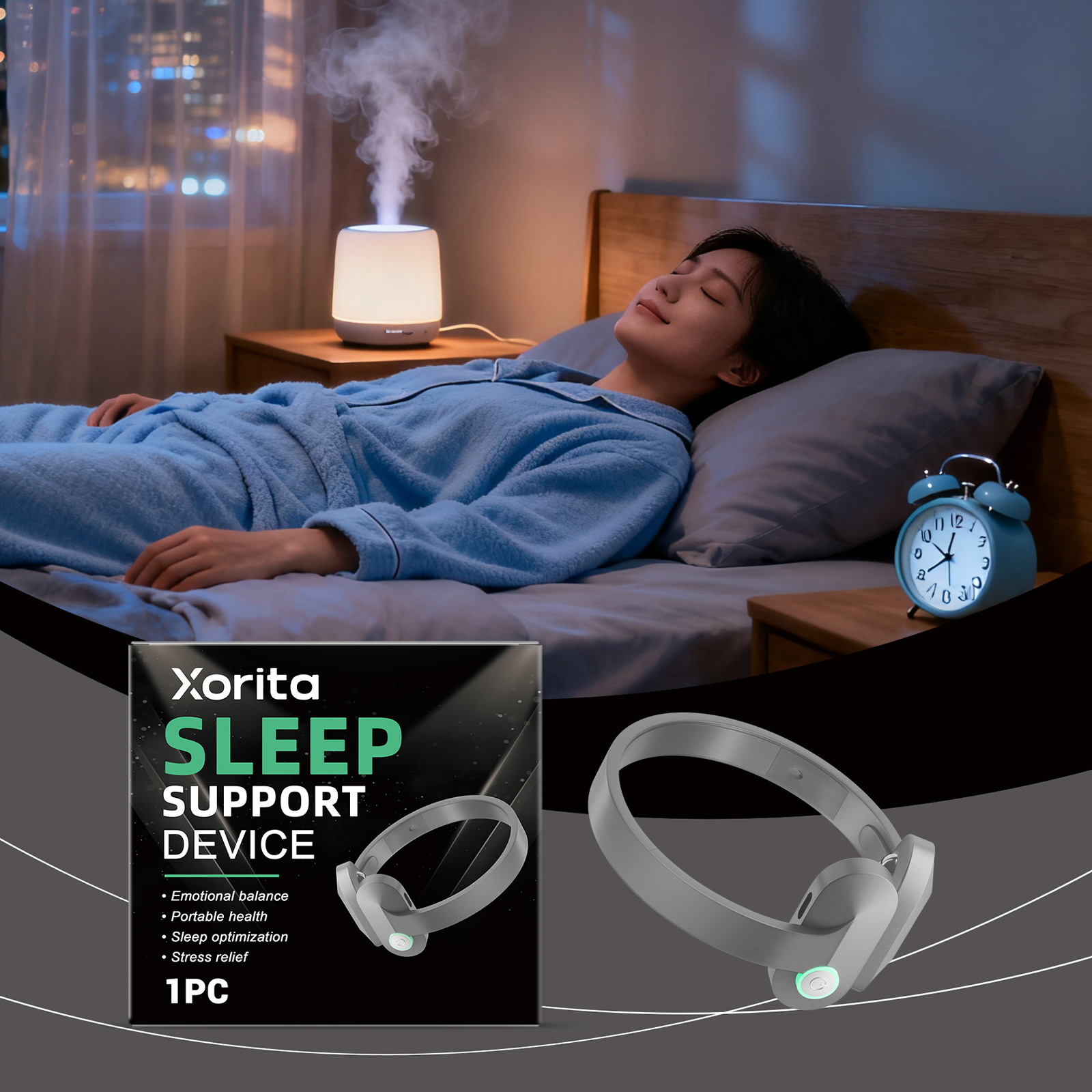 Xorita 睡眠护理仪 频率调节助力呵护睡眠体验渐进式适合日常使用