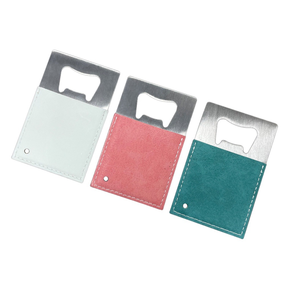 Transferencia térmica abrebotellas de cuero personalizado consumibles en blanco suministro directo de fábrica