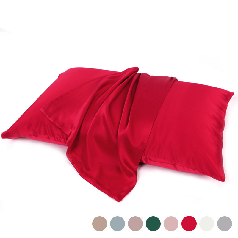 19 mm wholesale double-sided silk pillowcases 100% mulberry silk pillowcases plain side envelope opening pillowcases