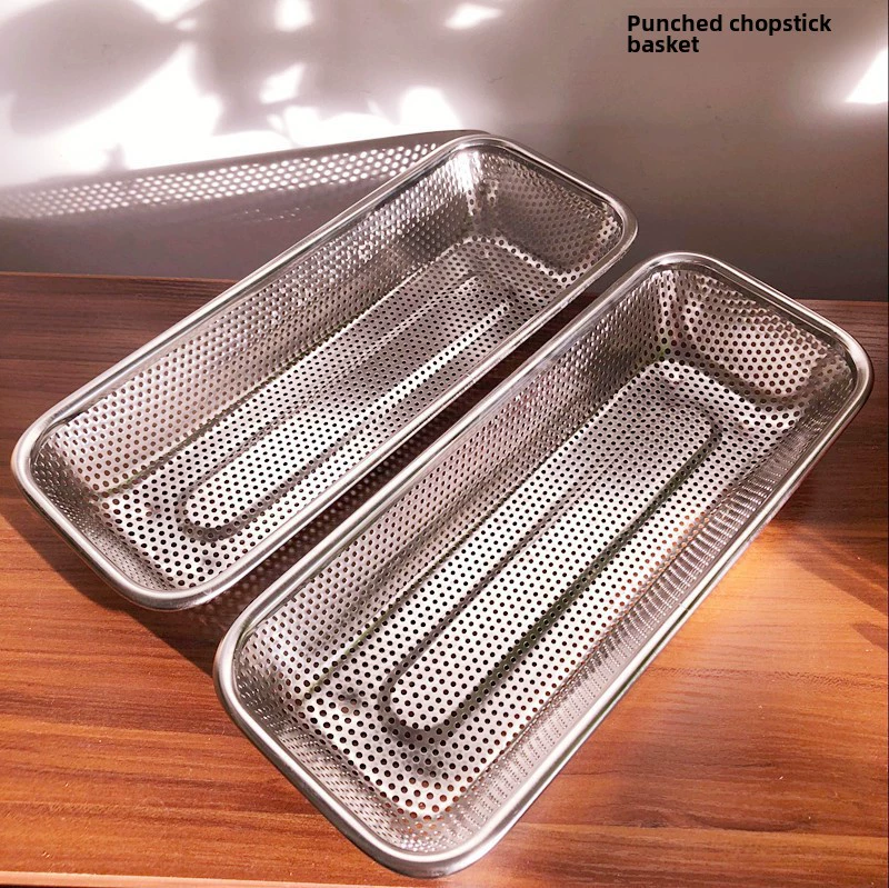 Chopsticks stainless steel, antibacterial drying rack, storage system