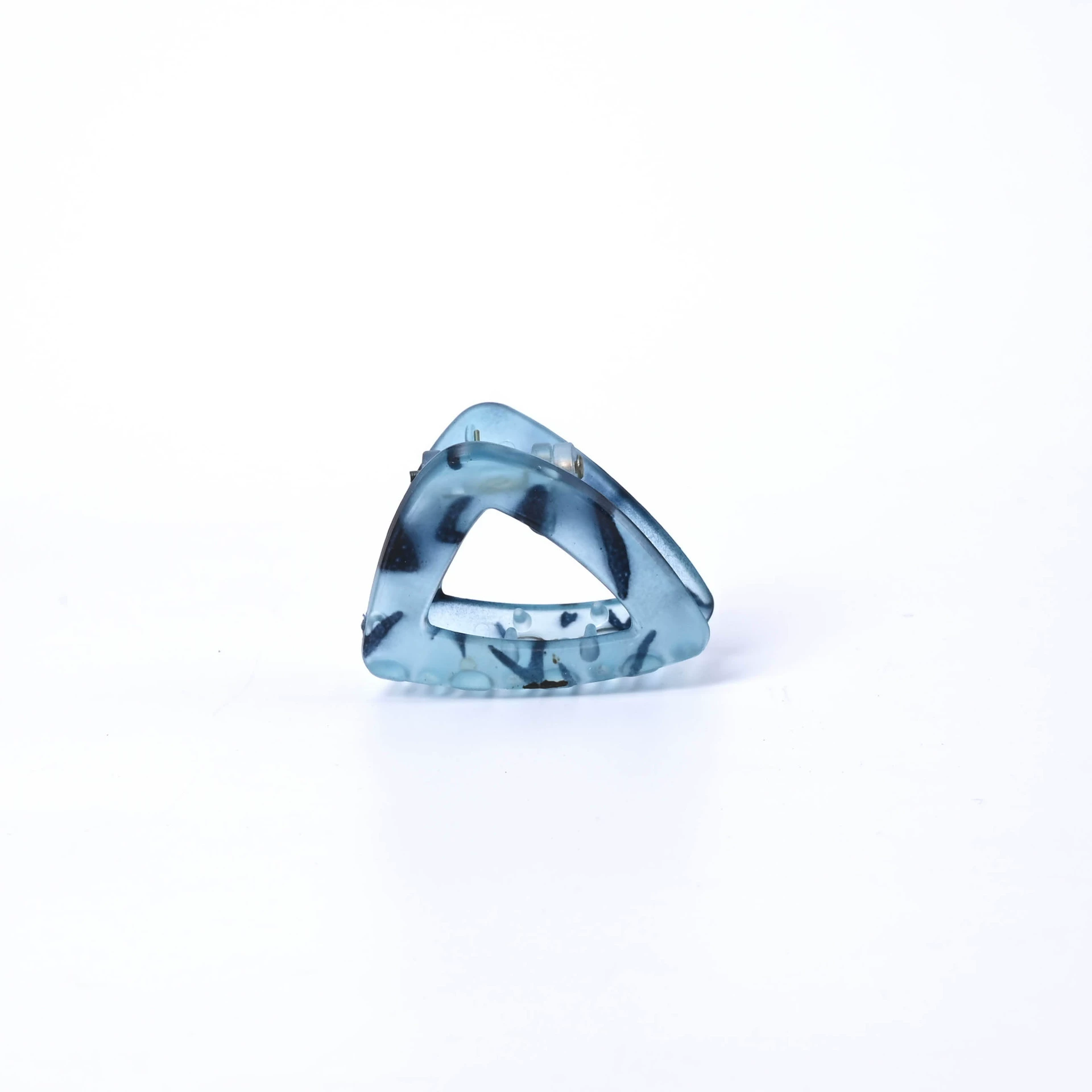 Triangle, universal matte crab pin, hair accessory, translucent shading