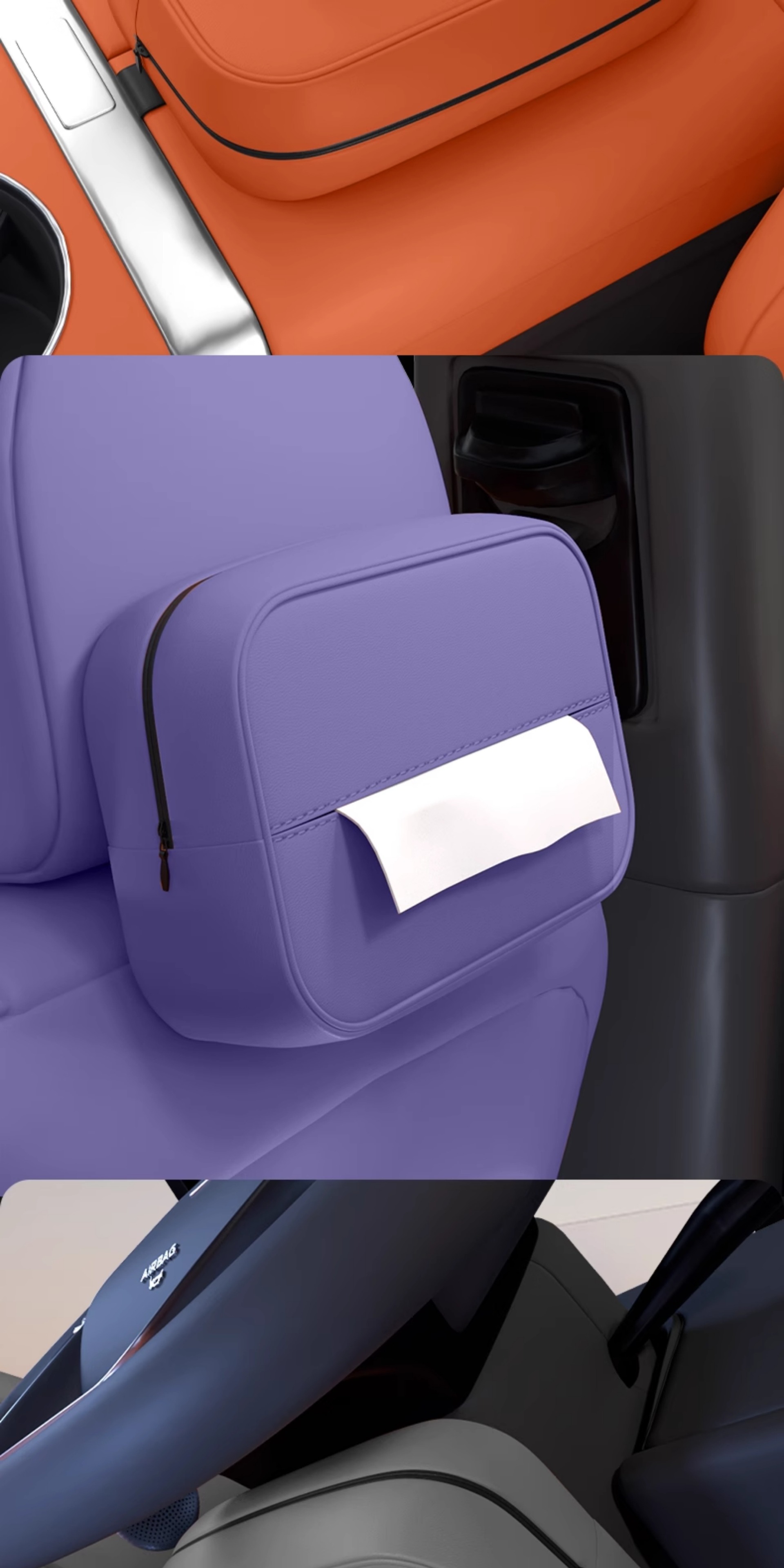 Suitable for Shangjie H5 Tissue Box 25 Car Seat Hanging Car Tissue Box High-End Interior Decoration Supplies