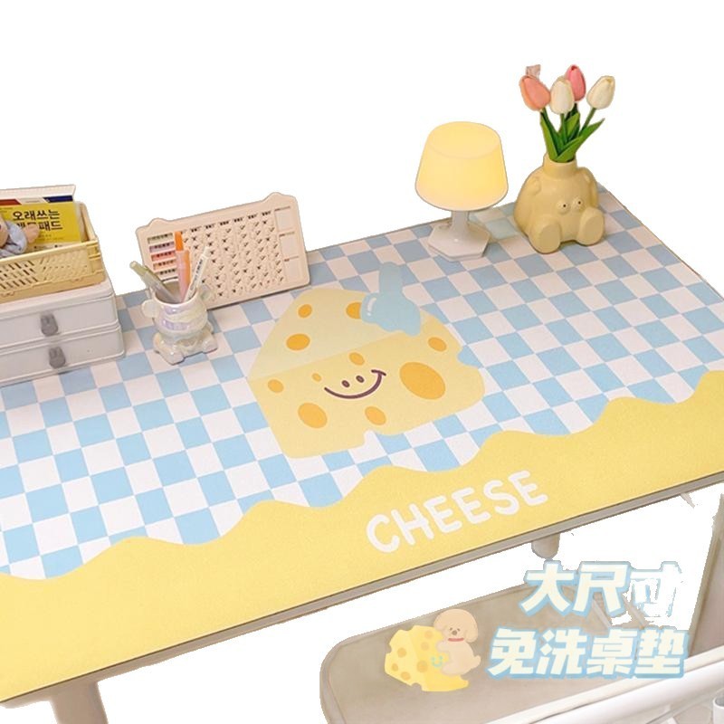 宿舍奶油ins风书桌垫保护垫学习桌专用免洗儿童卡通桌布一件代发|undefined