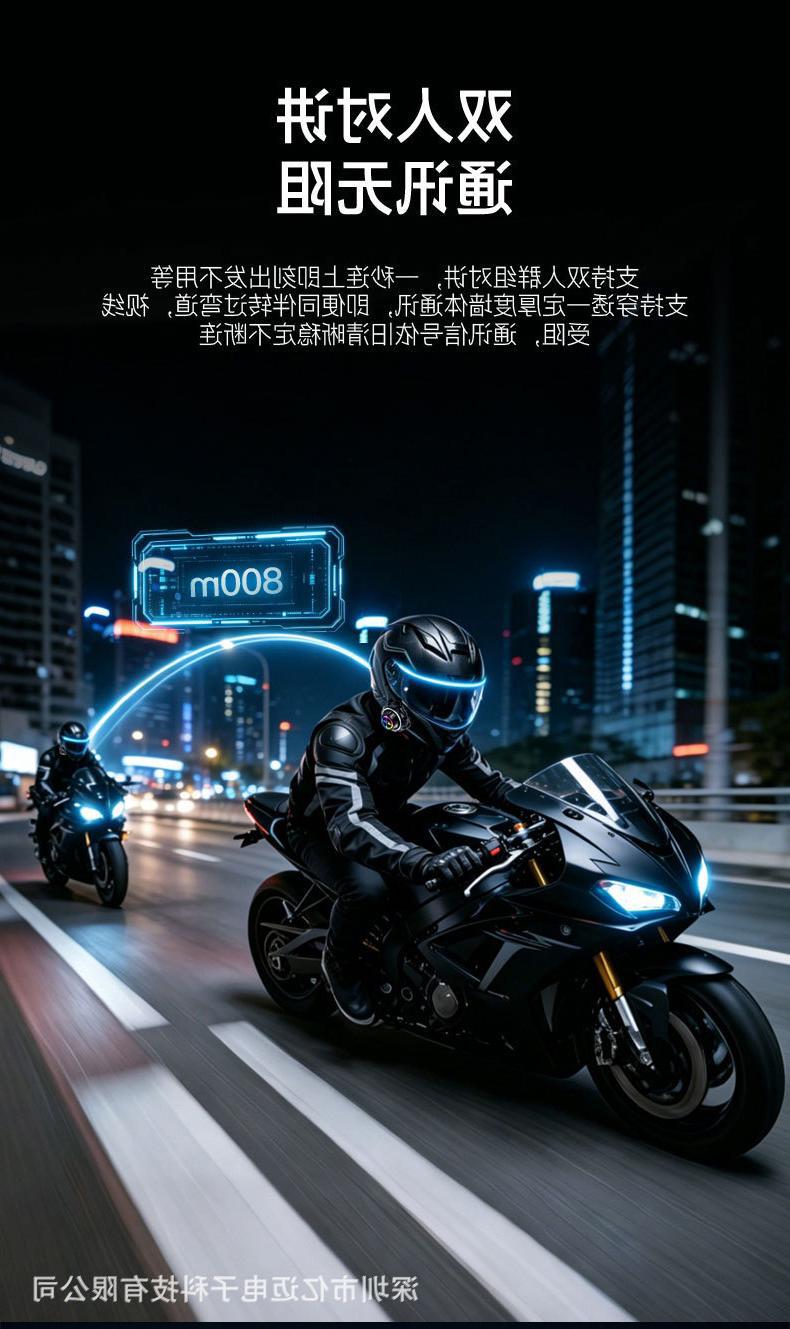 New cross-border helmet Bluetooth headset with intercom, video recording, FM radio, soft and hard earpieces, cycling headset, waterproof and long battery life