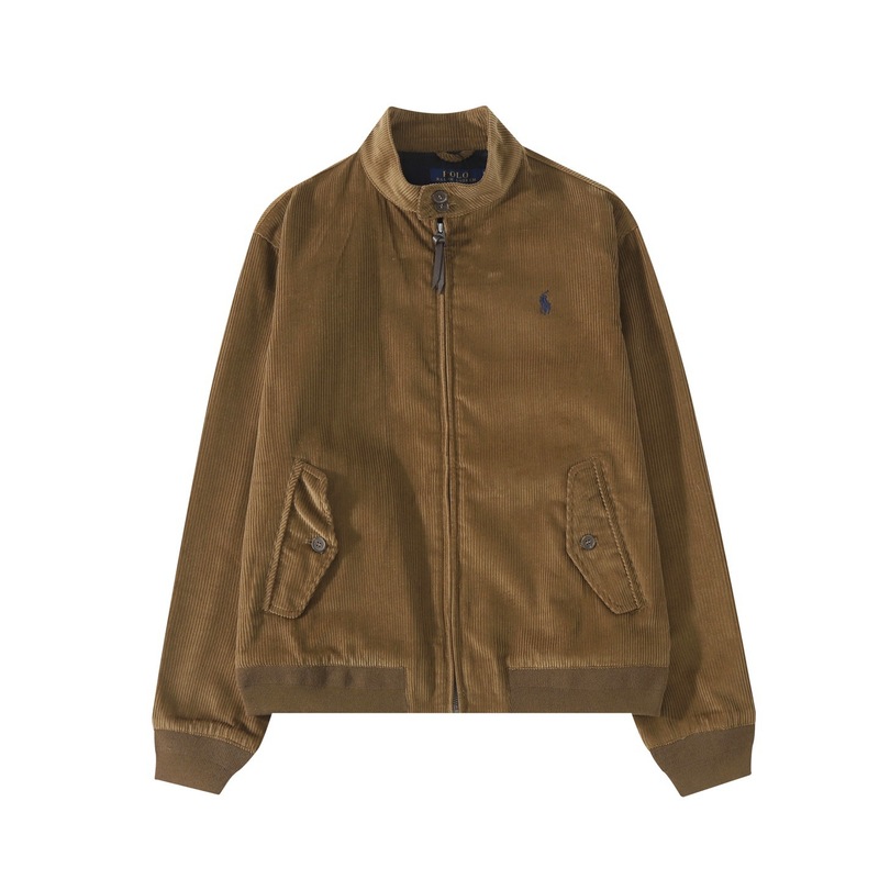 Ralph Lauren拉夫劳伦灯芯绒夹克刺绣小马老钱风干部风哈林顿外套|undefined