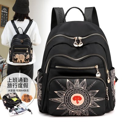 capacity fashion oxford go out Mother-Baby Pack middle age lady mom light travel canvas Backpack