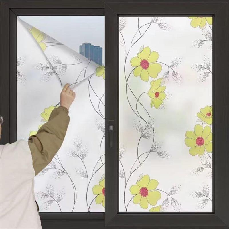 防窥磨砂玻璃贴纸卧室透光不透明卫生间窗户遮光防晒贴膜沐春其他