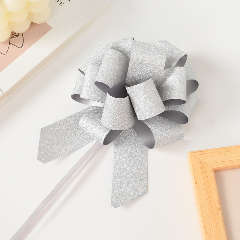 Venta caliente transfronteriza 30 flores de bola de película de cebolleta decoración de regalo de vacaciones de Navidad color de cristal cebolla bola de flor de la cinta