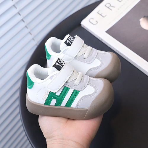 Children's baby sports shoes 2024 spring and autumn new children's soft-soled toddler shoes Korean style casual sneakers for boys and girls
