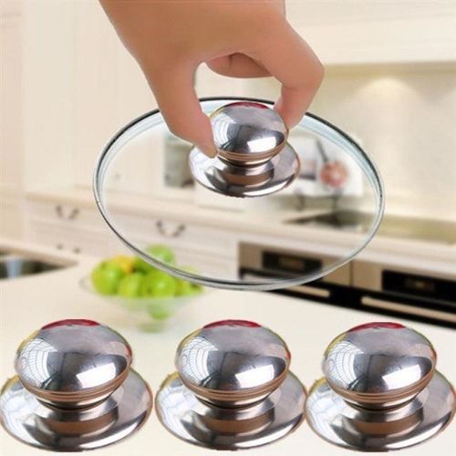 Universal stainless steel pot lid knob anti-scald glass handle pot lid cover practical accessory pot handle