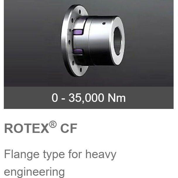 德国KTR-ROTEX-CF型单法兰梅花联轴器Flange type for heavy engi