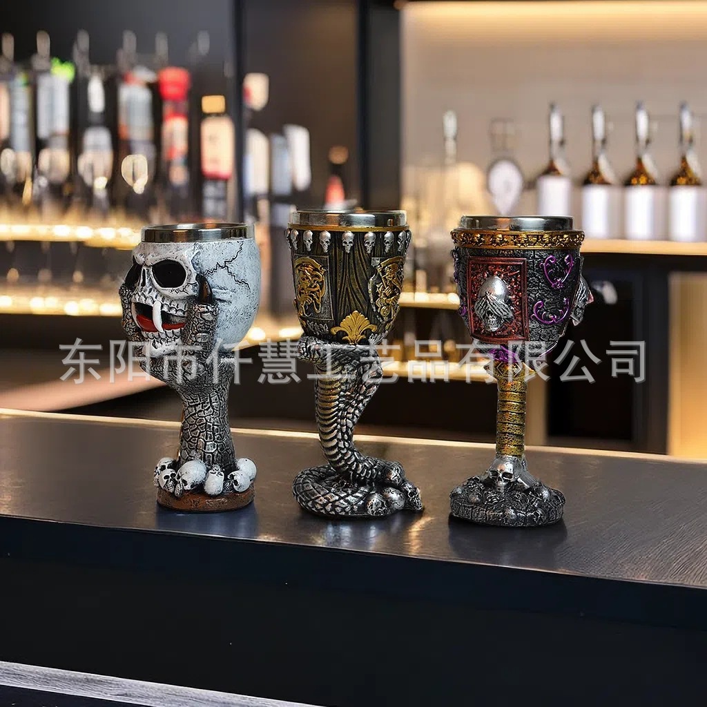 Año nuevo nuevo estilo copa escultura hogar sala de estar entrada suministros de decoración resina artesanía taza decoración