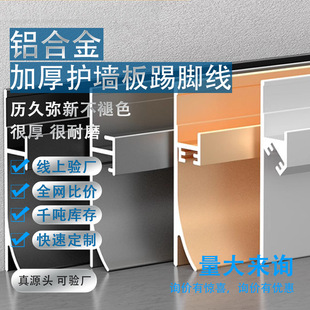 Aluminum Alloy Embedded Baseboard, Skirting Board, Wood Veneer, Metal Integrated Ecological Carbon Crystal Wall Panel, Hidden Concealed Installation