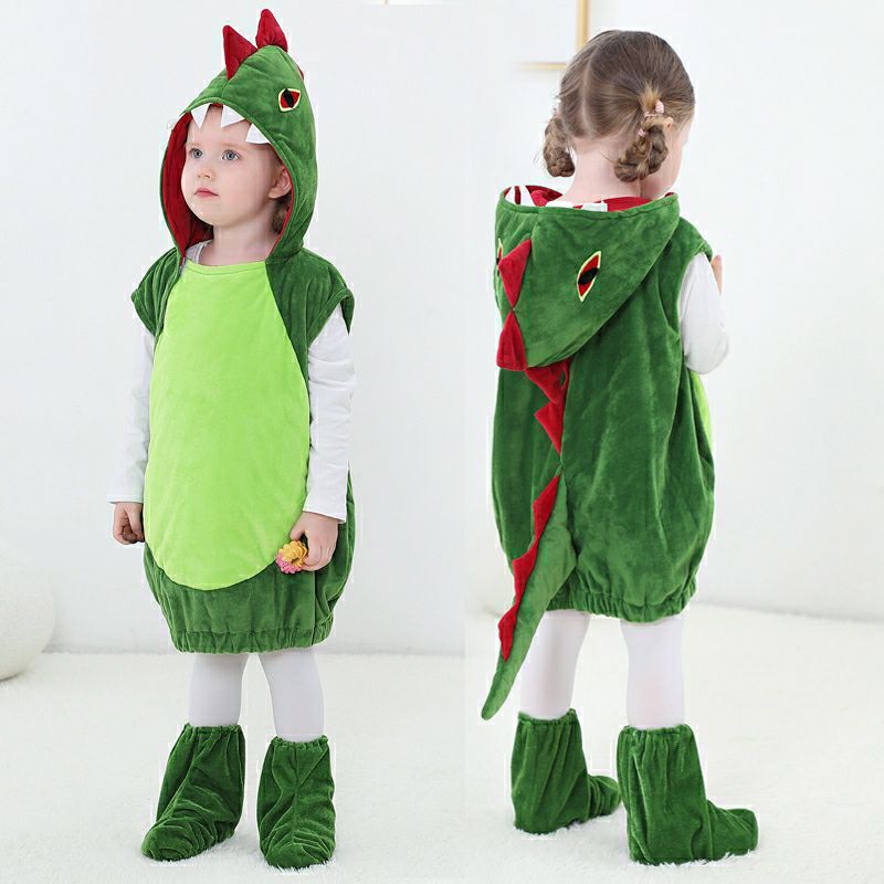 万圣节儿童服装恐龙衣服套装小孩可爱cos服幼儿园卡通表演男女童