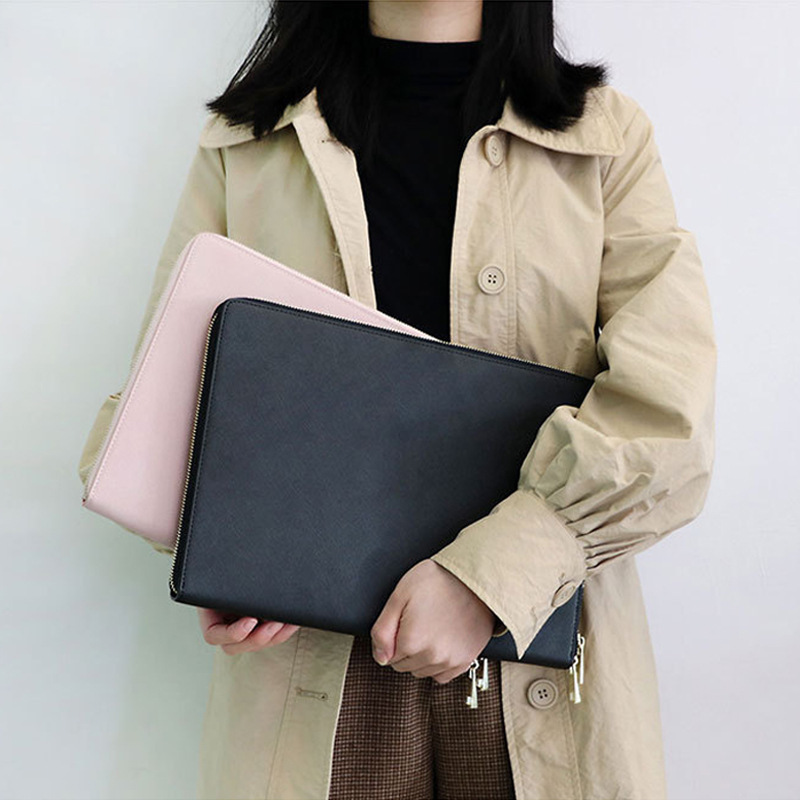 Pu Leather Hand-Held Business Laptop Bag Liner Portable Anti-Fall Apple iPad Cosmetics Bag Protective Cover Pu Leather Hand-Held Business Laptop Bag Liner Portable Anti-Fall Apple iPad Cosmetics Bag Protective Cover