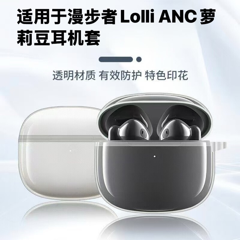 Suitable for Edifier Lolli Anc Lolli Bean Headphone Cover Transparent Lolli Anc Lolli Bean Protective Case Suitable for Edifier Lolli Anc Lolli Bean Headphone Cover Transparent Lolli Anc Lolli Bean Protective Case