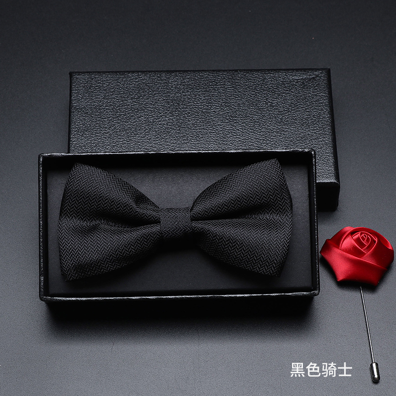 흑기사 나비넥타이 (선물박스 + 코사지)
