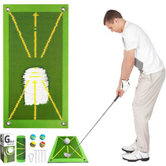 New rubber sole golf strike pad with ball retaining features, wholesale manufacturer of golf swing trajectory detection pads