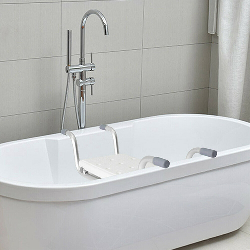 Amazon venta al por mayor de aleación de aluminio bañera rack Punch-libre bañera rack ajustable bañera asiento Asiento de baño