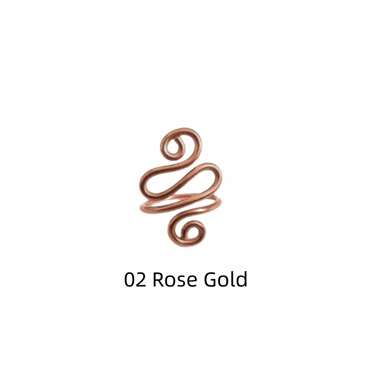 Amazon estilo caliente crochet para dedos venta caliente unisex anillo para dedos retorcido herramienta de tejido en forma de serpiente ganchillo hecho a mano