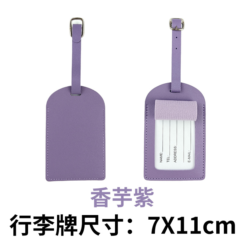 Tarjeta de embarque de punto transfronterizo, piel de pu gruesa, cartera de pasaporte LOGO, bolsa de pasaporte con tarjeta de papel, juego de etiqueta de equipaje