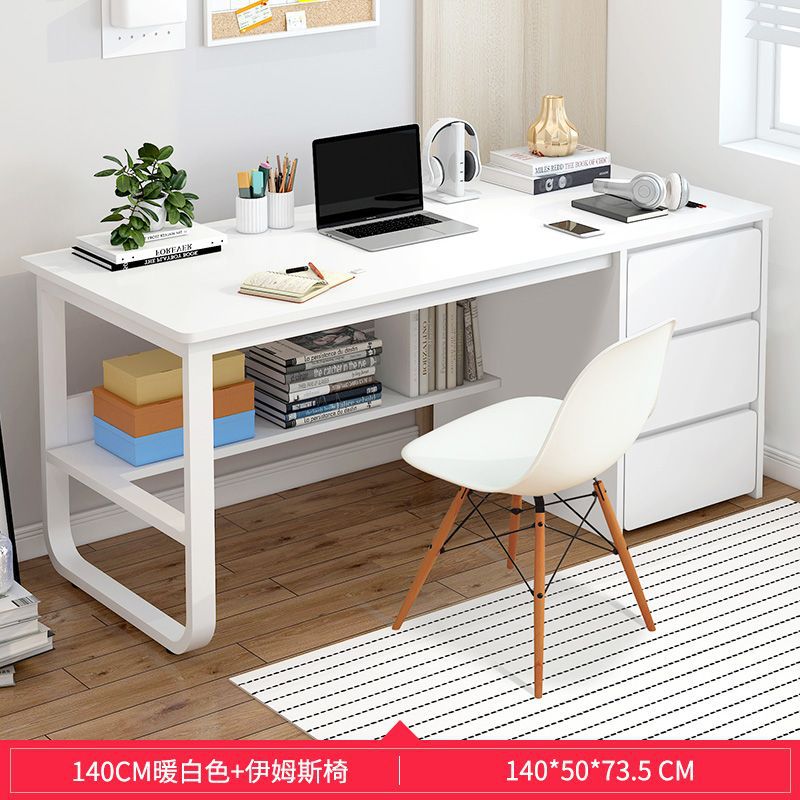 [두꺼운 철골] 140CM 웜화이트 + 완후의자