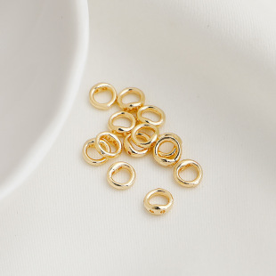 14K����ɫ�p�ײؾ�Ȧ ����������]����β�B��Ȧ diy�Ʒ���