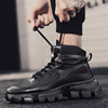 Men's demi-season warm high footwear, trend sports shoes for leisure, 2023 collection