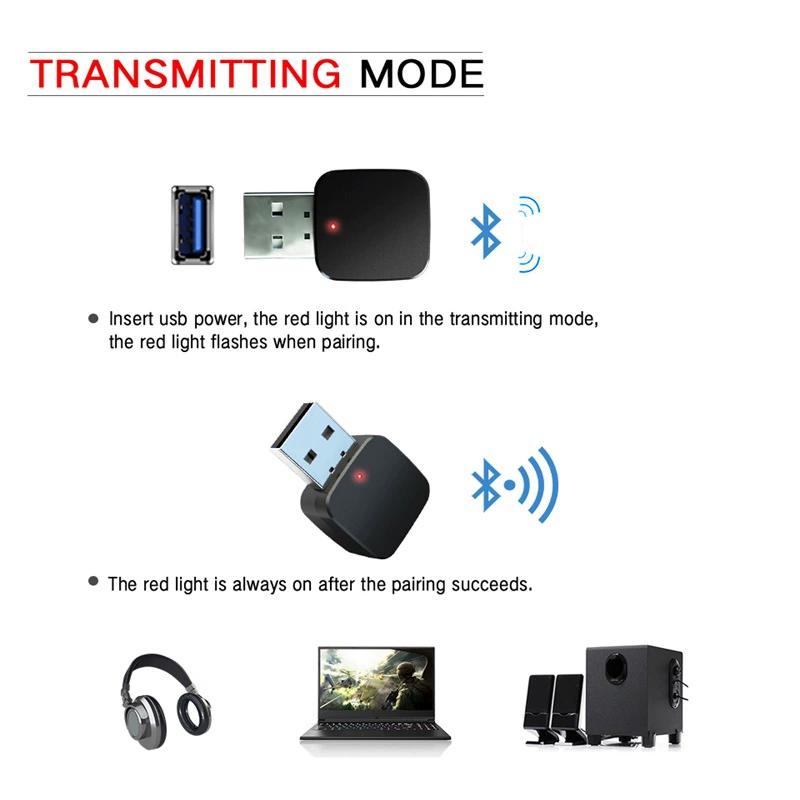 Bluetooth-адаптер Explosion BT5.0 передатчик/приёмник аудио стерео для компьютера TV автомобиля