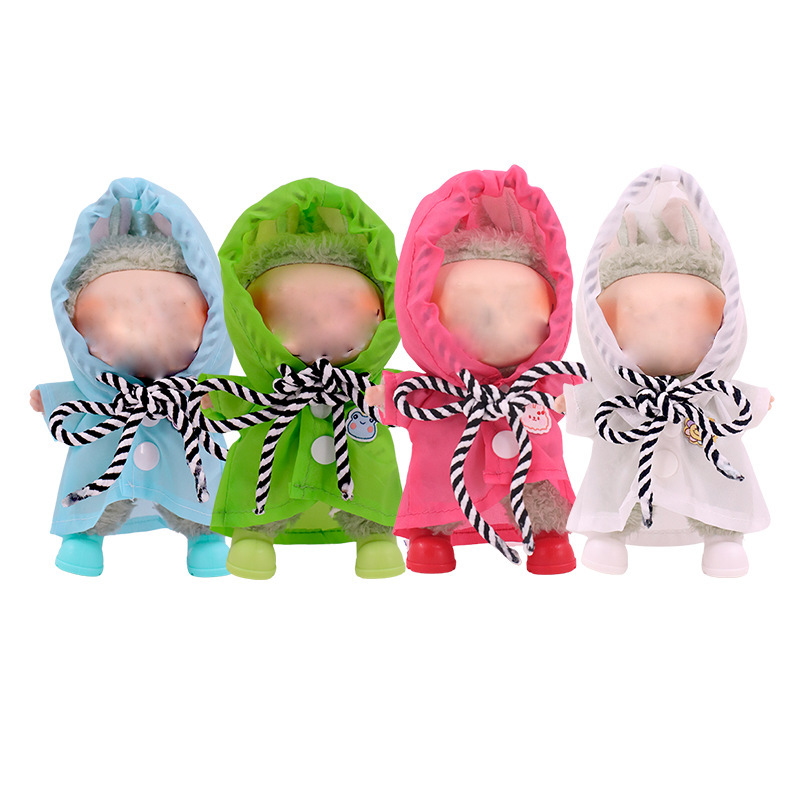 In-Stock Plush Doll Elastic Raincoat and Rain Boots Accessories for 1St, 2Nd, and 3Rd Generation Universal 17cm, Versatile and Available in Multiple Colors