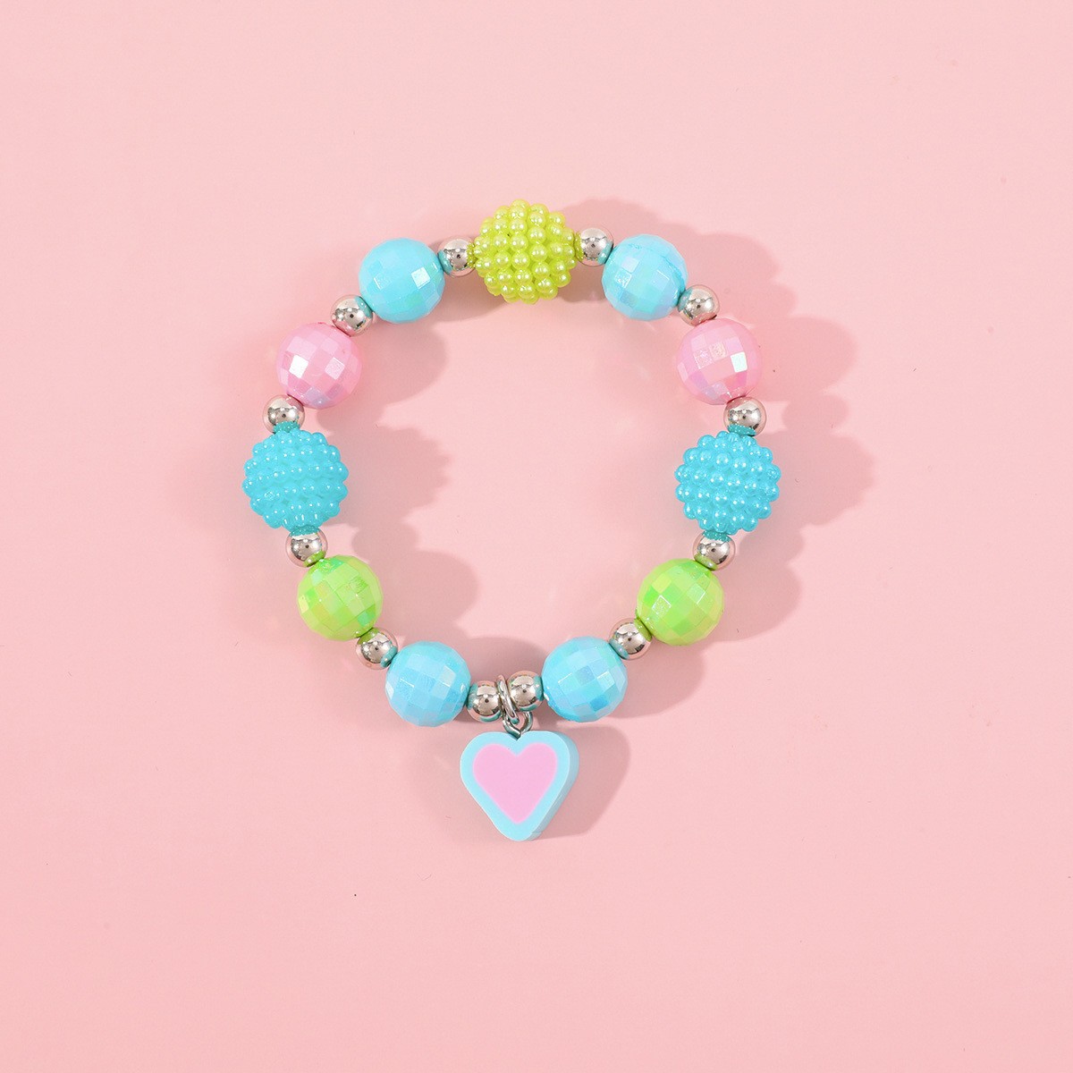 Collar de unicornio pulsera traje resina colgante + cuentas de acrílico para niños collar de Niños de dibujos animados de animales europeos y americanos