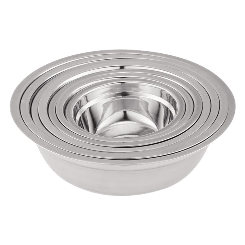 Stainless Steel Non-magnetic Soup Basin Round Deepened Thickened Soup Bowl Multi-use Vegetable Basin School Restaurant Canteen Gift Promotion