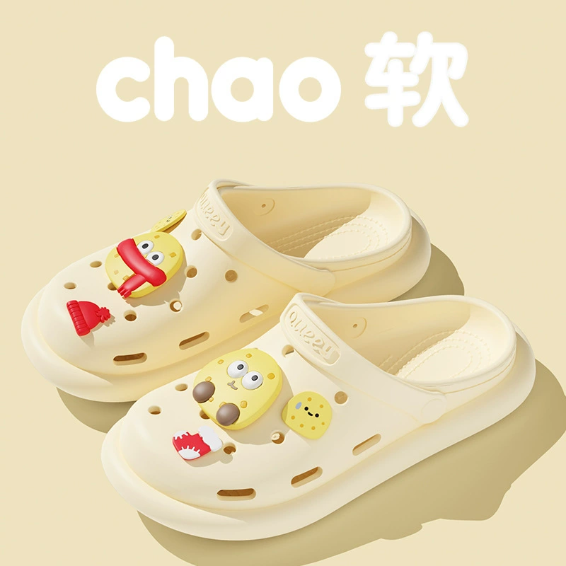 Симпатичные картофельные мультяшные пещерные туфли женские летние дома на пляже