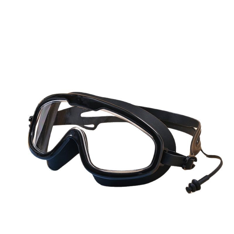 Gafas de Natación de Marco Grande de PC Impermeable Anti-empañante para Entrenamiento