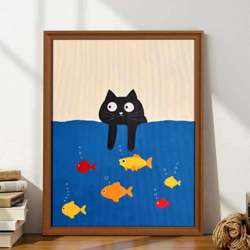 Picture Frame Mounting Kidsren's A4 Painting Storage Display Frame Wall Hanging Photo Frame Empty Frame 4K8K Oil Painting A3 Work Special