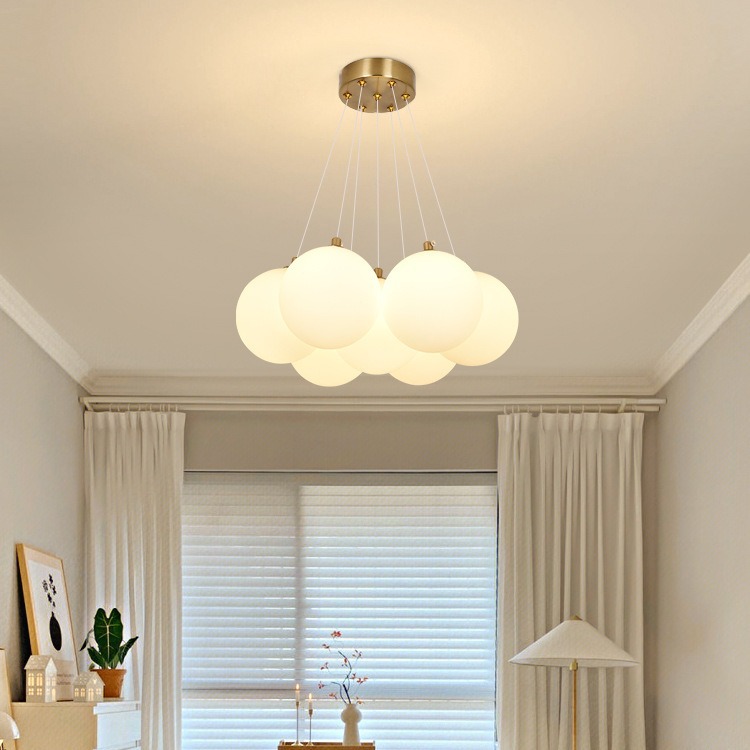 Lámpara de techo para dormitorio, lámpara de luna moderna y minimalista, lámpara para dormitorio principal, lámpara creativa de burbujas, lámpara para comedor, lámpara para habitación de niños L271
