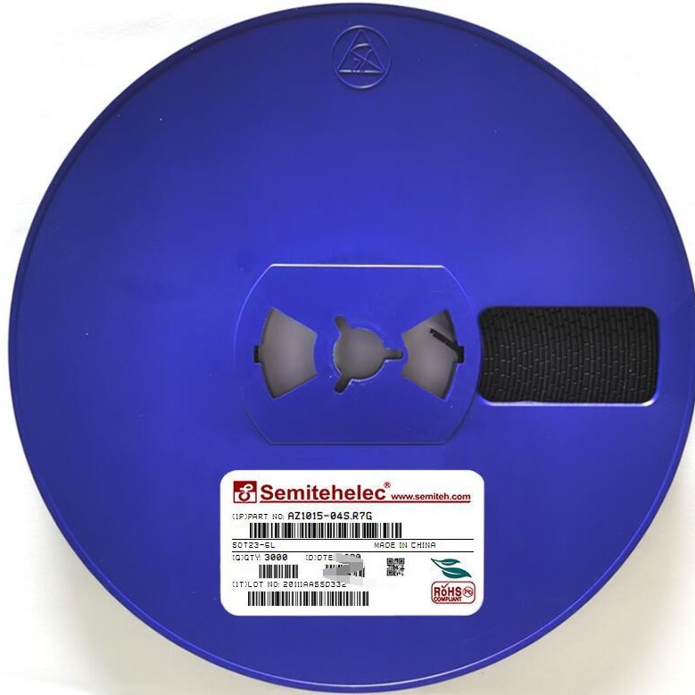 AZ1015-04S.R7G ESD静电保护二极管 SOT-23 SEMITEH 全新原装正品