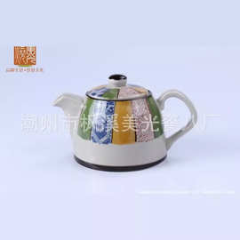 潮州美光烧高温手彩礼品茶具批发茶壶茶杯套装F429-006-4