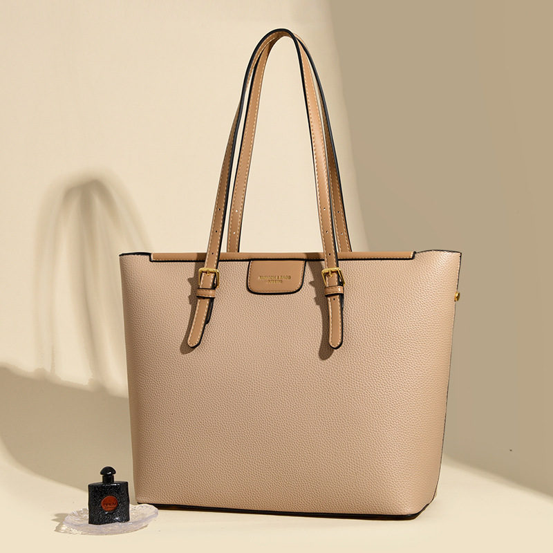 Bolso Tote de Hombro de Gran Capacidad de Cuero PU para Mujer