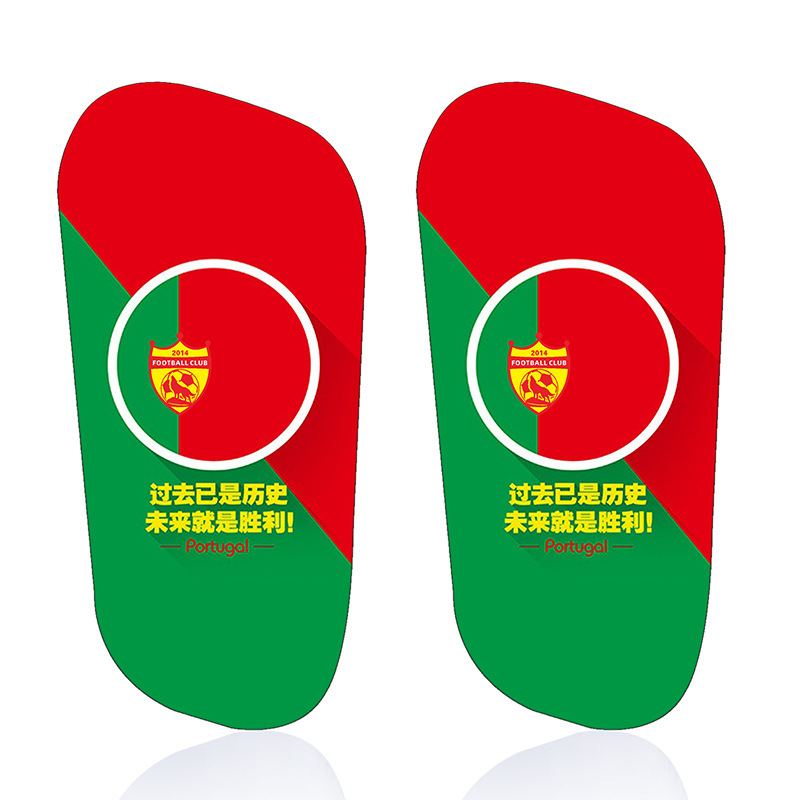 Tablero de piernas de fútbol de transferencia de sublimación 3D 2022 tema de la Copa del Mundo para adultos y niños equipo de protección de fútbol para personalizar