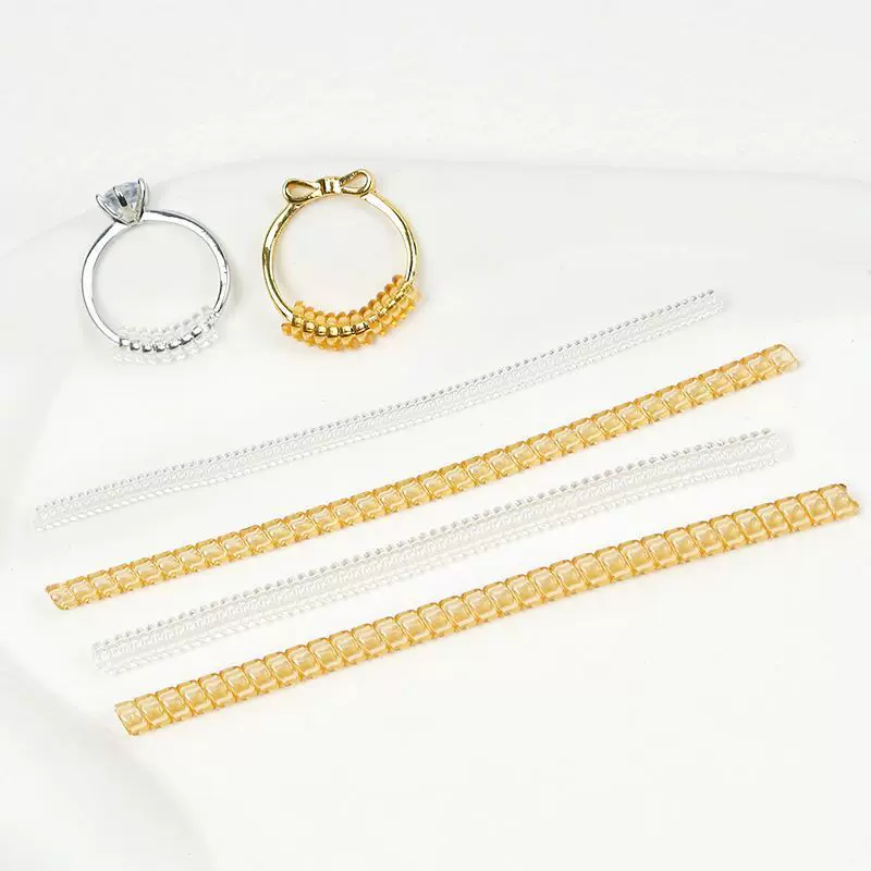 隐形戒指调节器 透明弹簧电话圈通用男女透明绕圈线圈亚马逊best