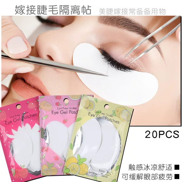 Factory wholesale gel grafting eye patch new fruit fresh packaging planting grafting false eyelash isolation eye patch
