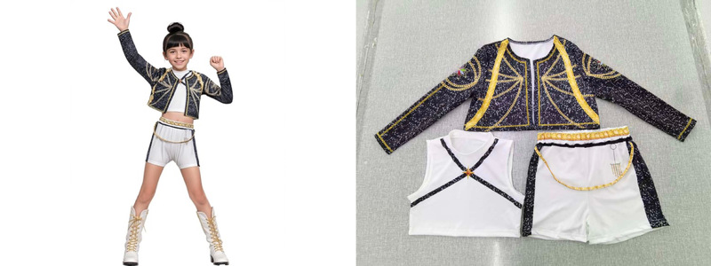 跨境新款女孩恶魔猎人KPOP流行歌手万圣节服装装扮舞台套装服装|undefined